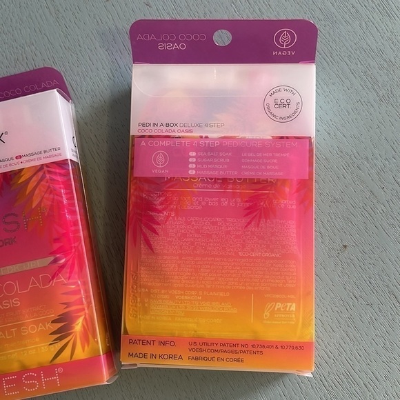 Voesh “pedí in a box” - Coco Colada Oasis - 4 step pedicure - Picture 2 of 4